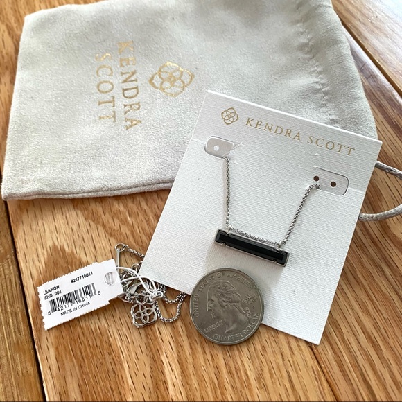 NWT Kendra Scott rhodium mother of pearl pendant - Picture 6 of 6